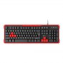 GENESIS RHOD 110 Gaming Keyboard, US Layout, Wired, Red | Genesis | RHOD 110 | Gaming keyboard | US | Wired | Red, Black | 1.7 m - 5